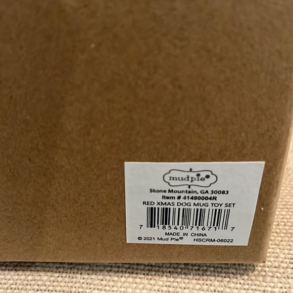 Mud Pie Red Santa's Favorite Dog Toy and Mug Set/NWT - Picture 10 of 11